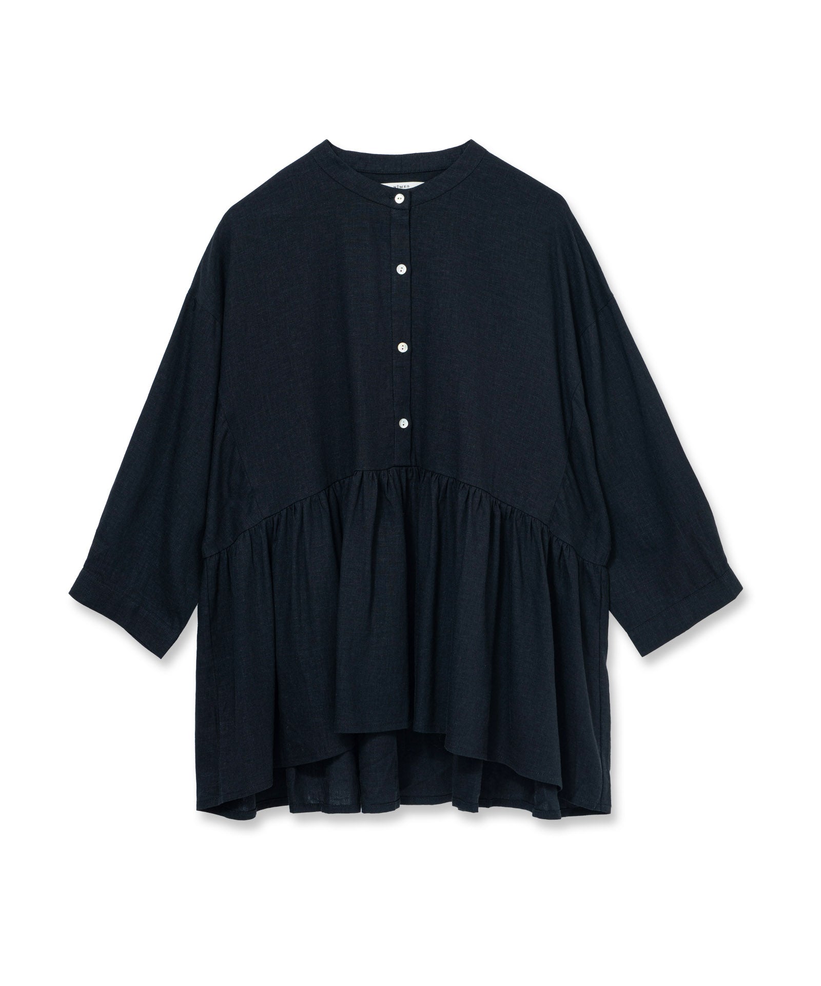 リネンレーヨンボリュームブラウス