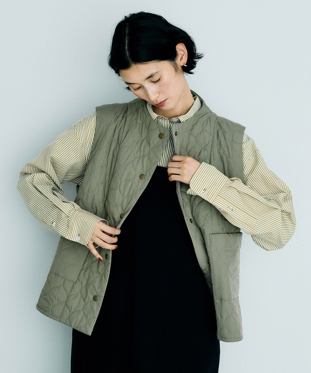 @オリーブ:H170 着用サイズ:1