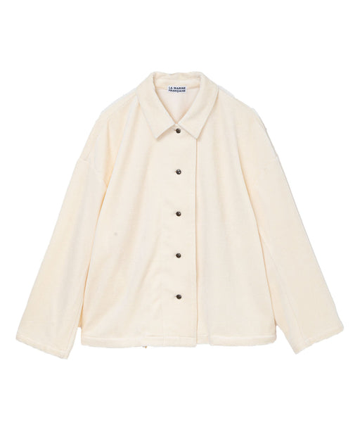 ニットコールシャツジャケット