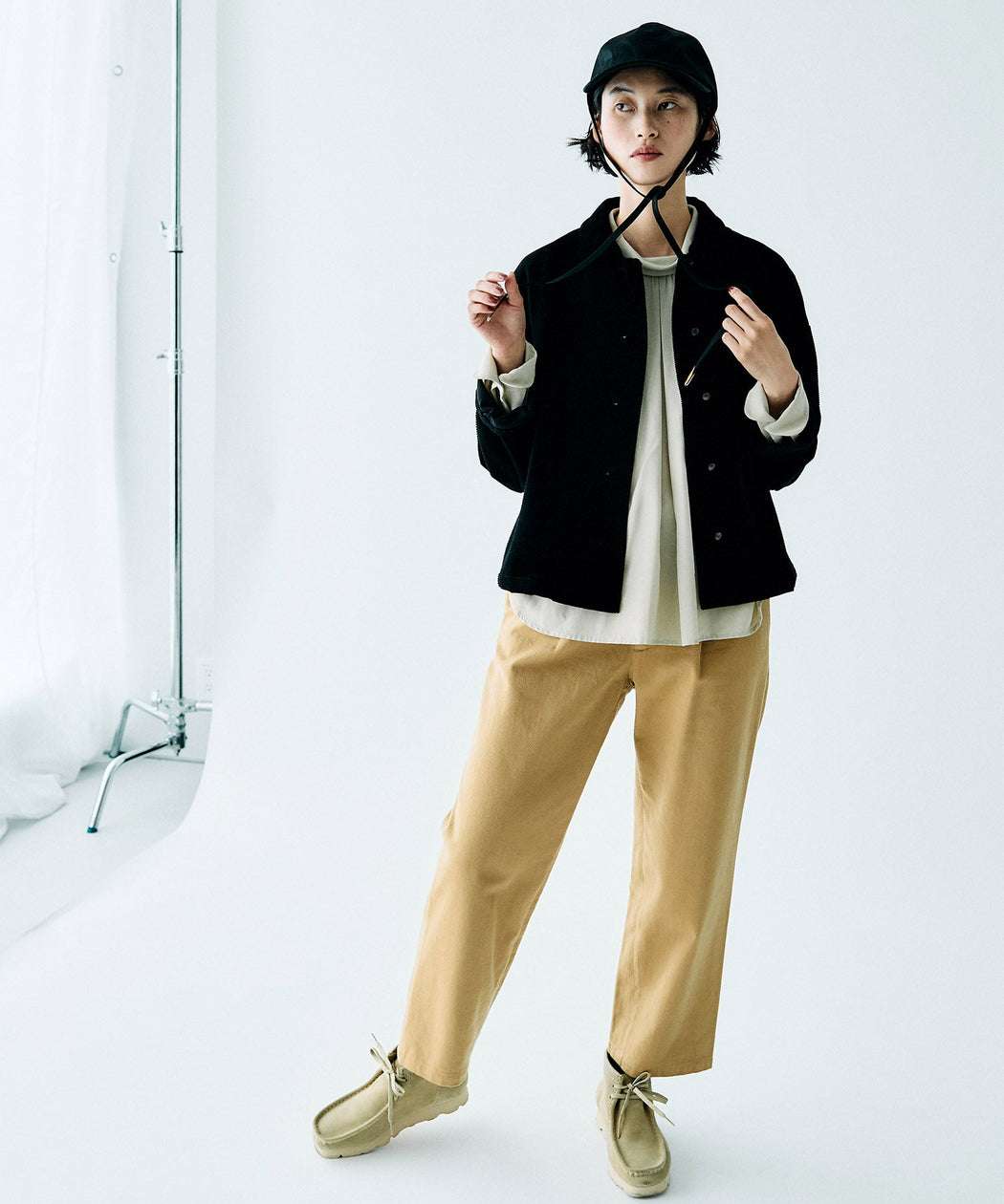 @ブラック:H170 着用サイズ:F