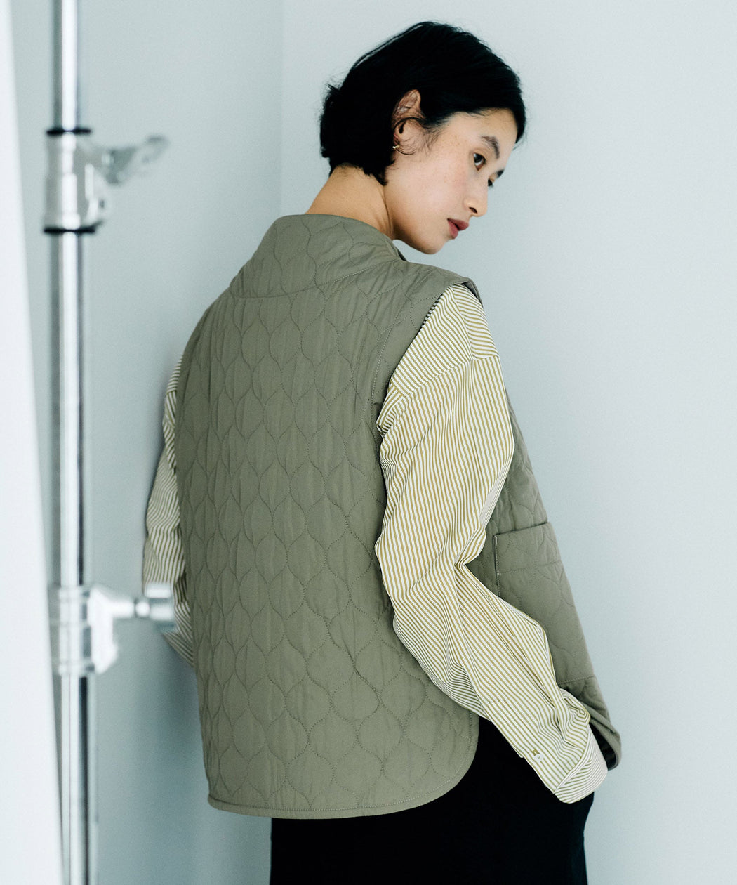 @オリーブ:H170 着用サイズ:1