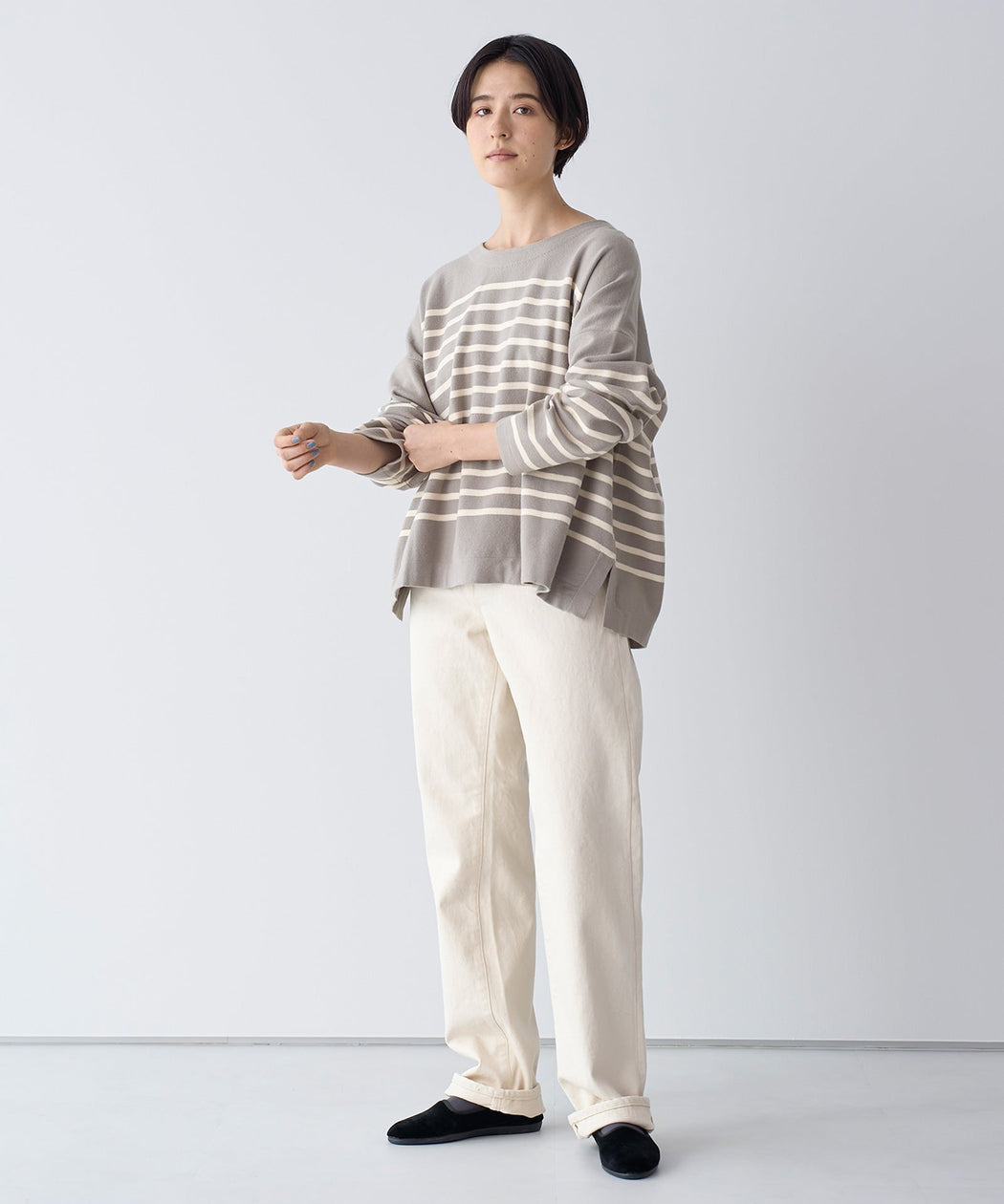 【Caqu】modern classic ecru - LA MARINE FRANCAISE@オフホワイト:H166 着用サイズ:1