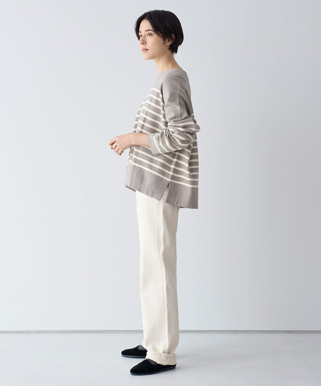 【Caqu】modern classic ecru - LA MARINE FRANCAISE@オフホワイト:H166 着用サイズ:1