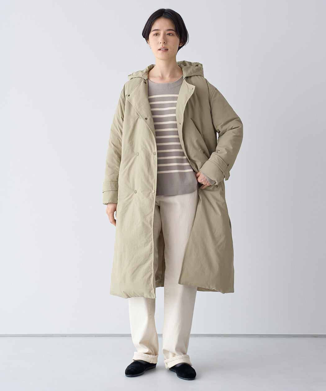 【Caqu】modern classic ecru - LA MARINE FRANCAISE@オフホワイト:H166 着用サイズ:1