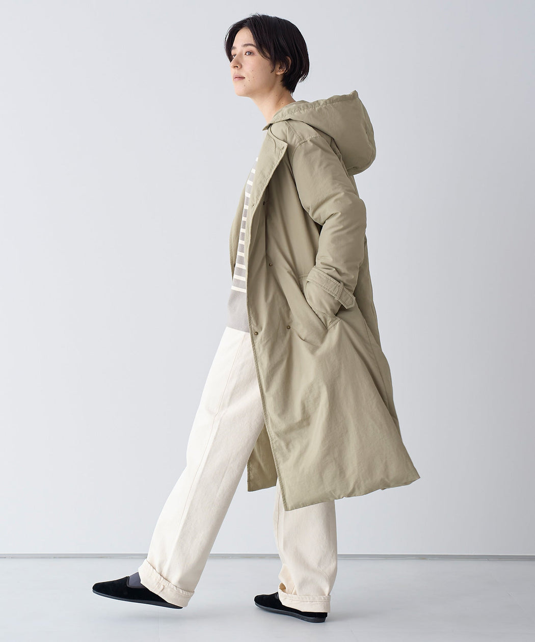 【Caqu】modern classic ecru - LA MARINE FRANCAISE@オフホワイト:H166 着用サイズ:1