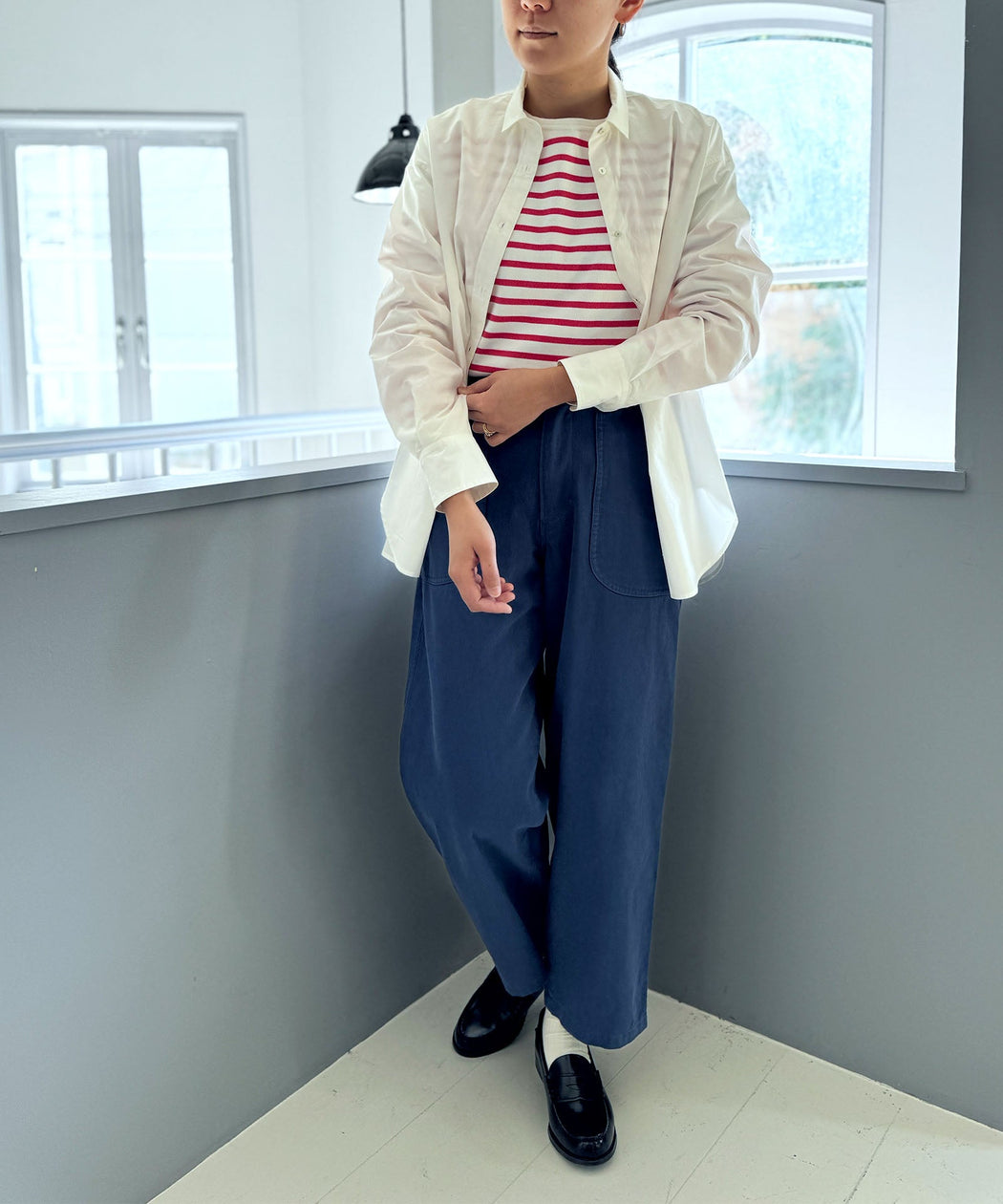 @ホワイト:H167 着用サイズ:3