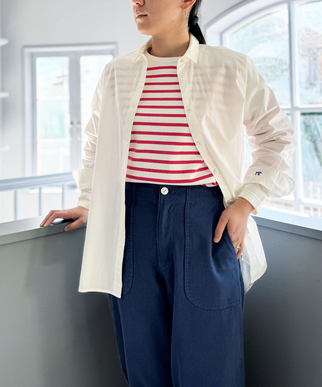 @ホワイト:H167 着用サイズ:3