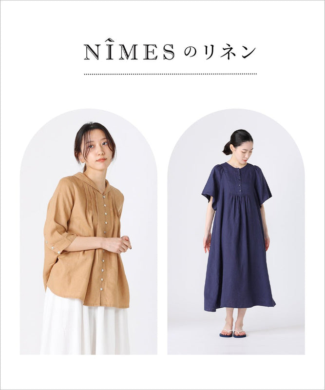 ニーム　リバティワンピース　リネン NIMES - 再値下げ✴新品未使用｢NIMES｣リバティプリント