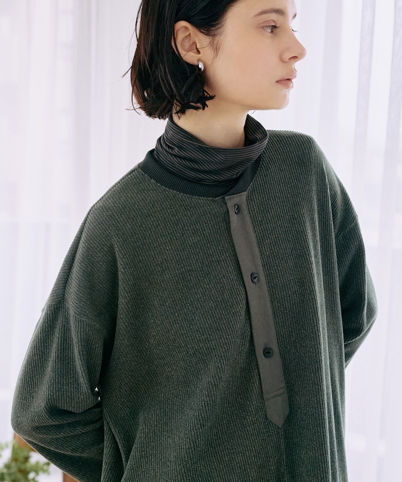 リブスキッパーワンピース