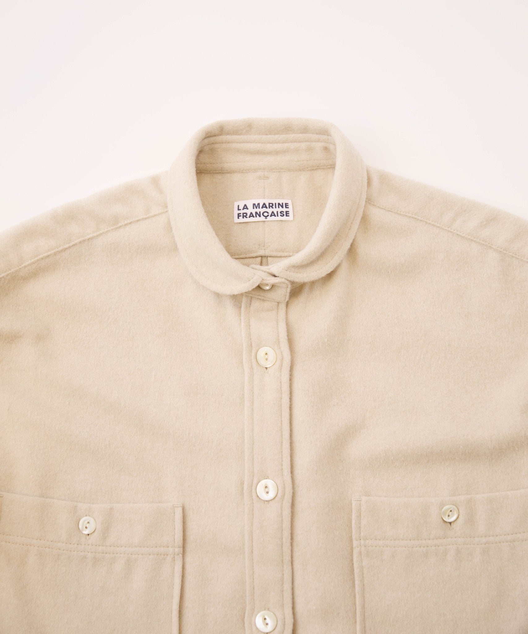 ウールジャージーシャツワンピース