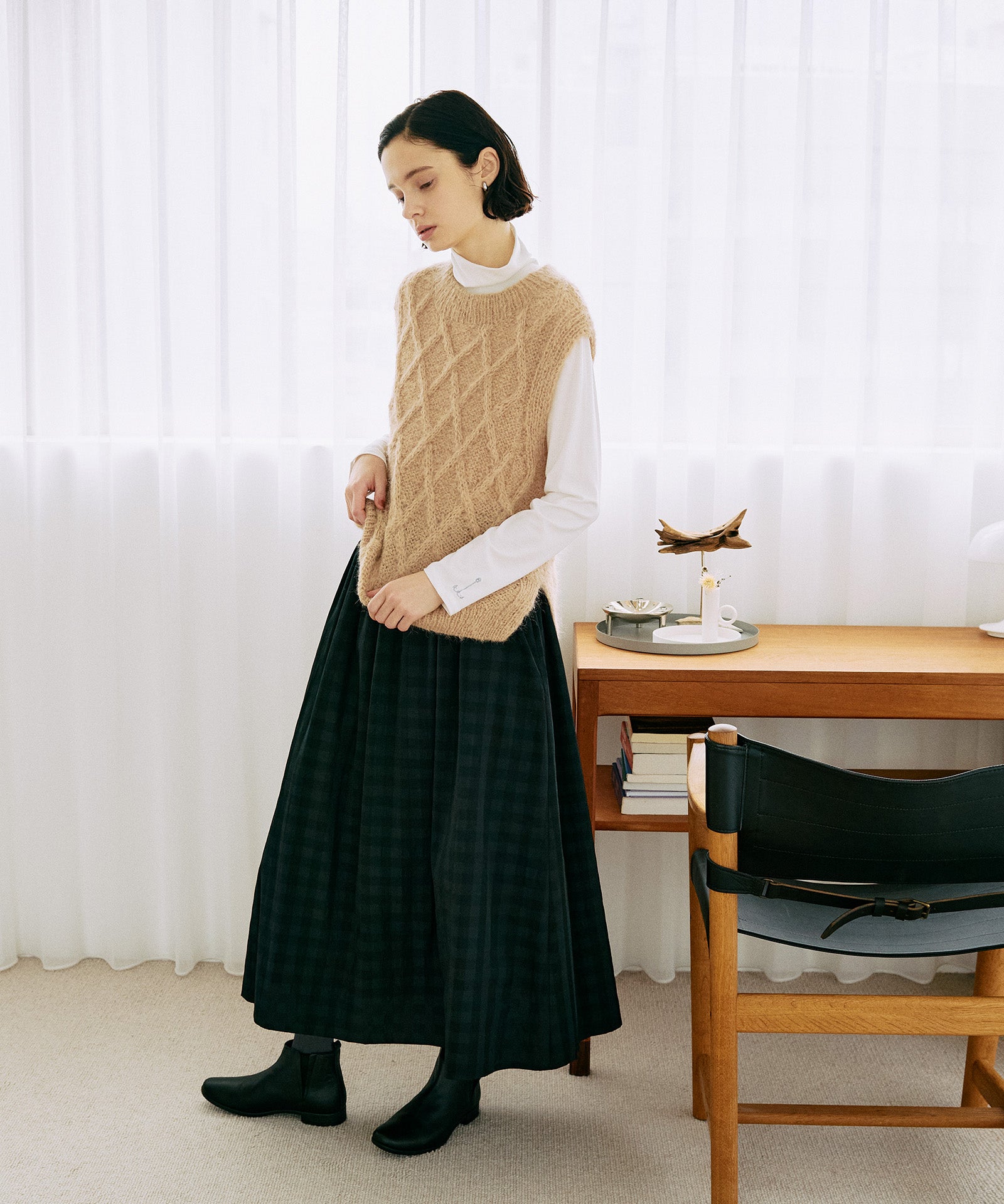 【PERU KNIT】SURIアルパカ柄編みベスト