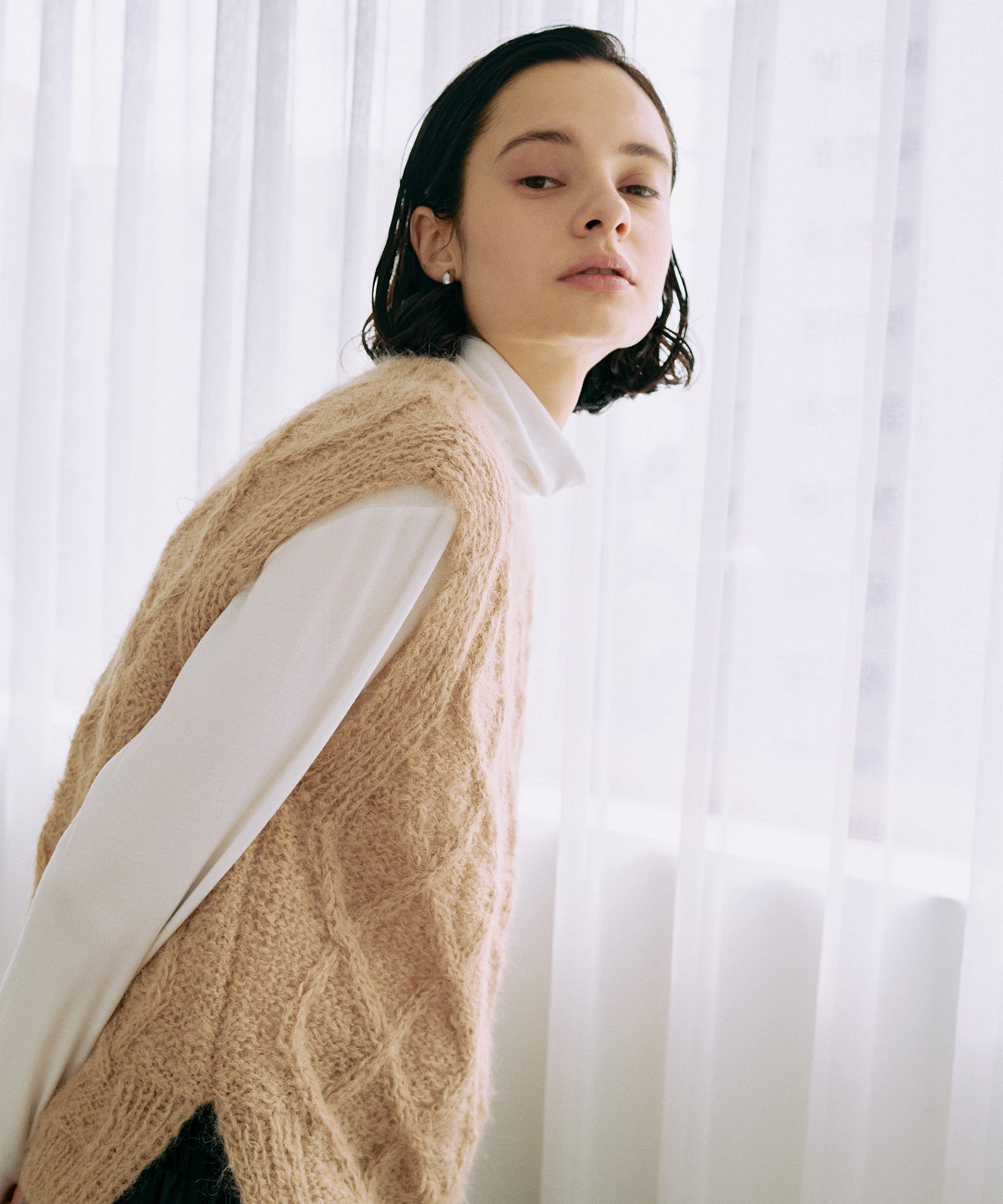 【PERU KNIT】SURIアルパカ柄編みベスト