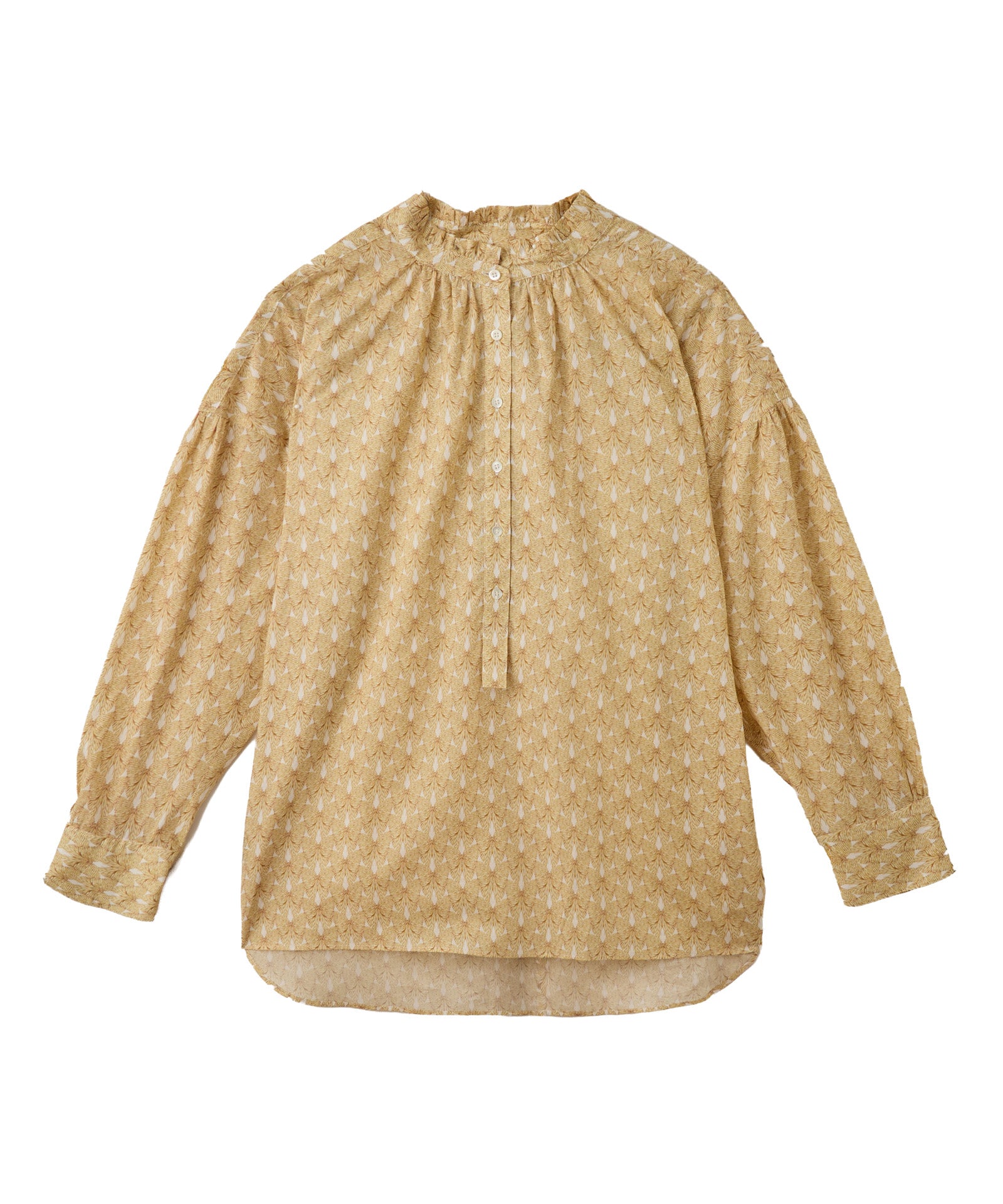 リバティプリントフリルブラウス