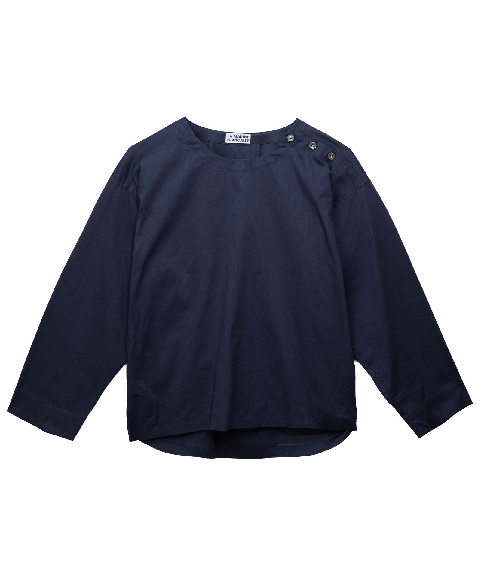 リバティプリントラウンドヘムブラウス