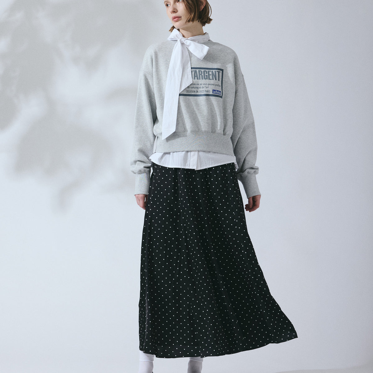 ドットサテンフレアスカート — LA MARINE FRANCAISE
