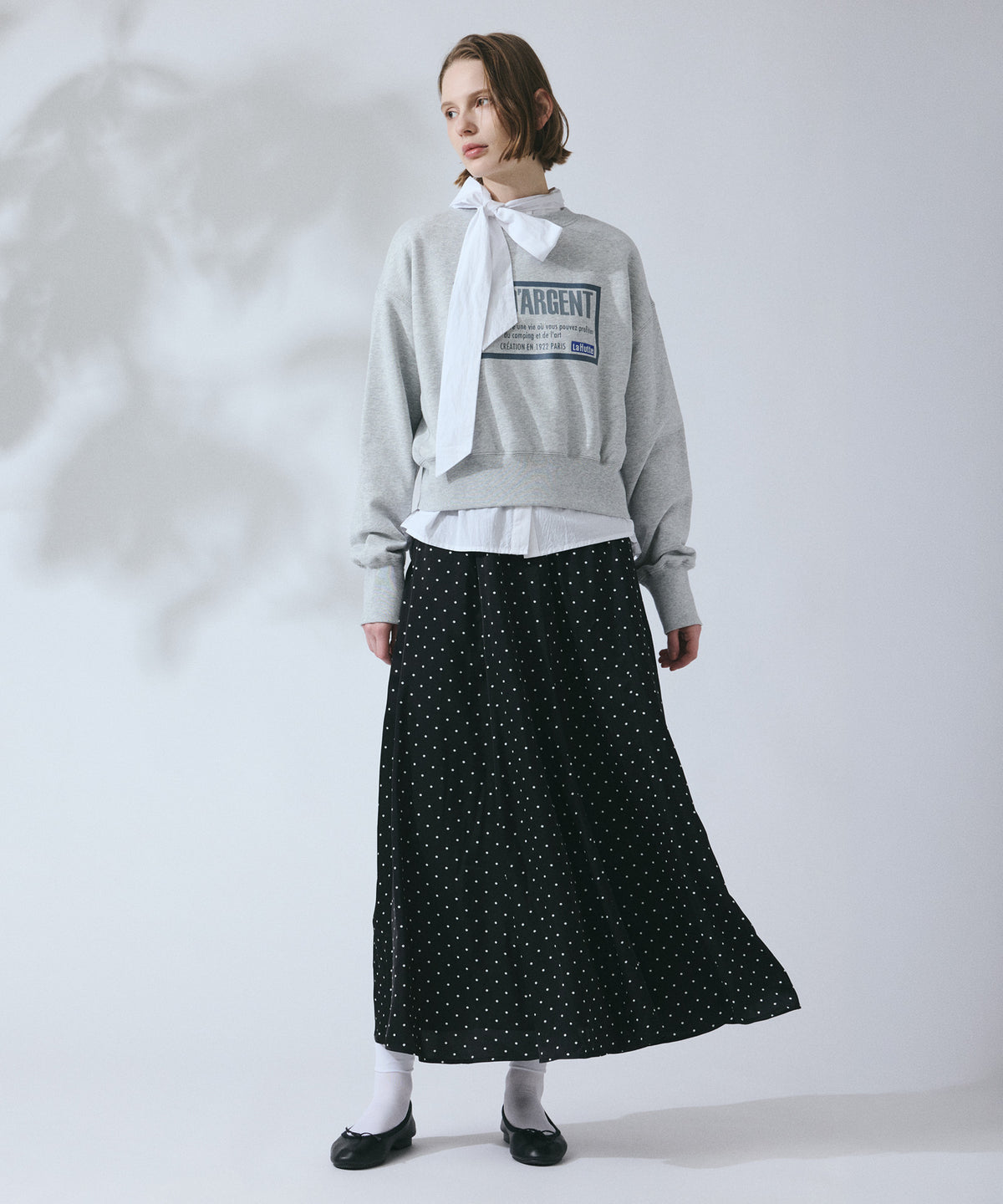 ドットサテンフレアスカート — LA MARINE FRANCAISE