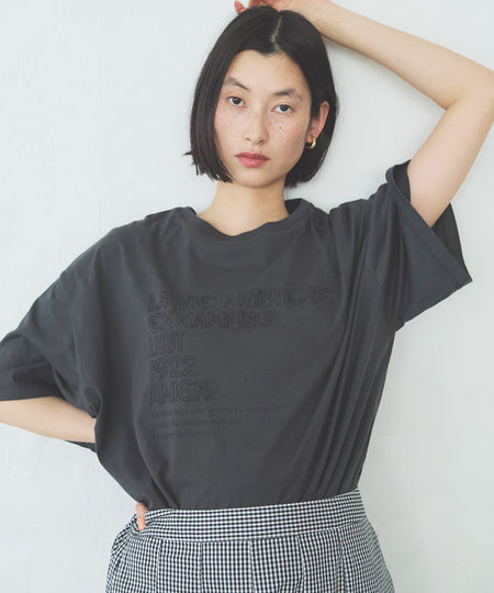 【 LA HUTTE】別注 EMBROIDERYＴシャツ