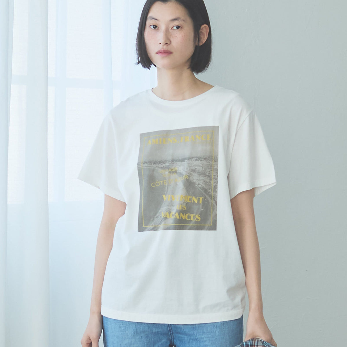 tシャツ 「 LA HUTTE」別注 PHOTOＴシャツ レディース LA HUTTE】別注 PHOTOTシャツ — LA MARINE FRANCAISE
