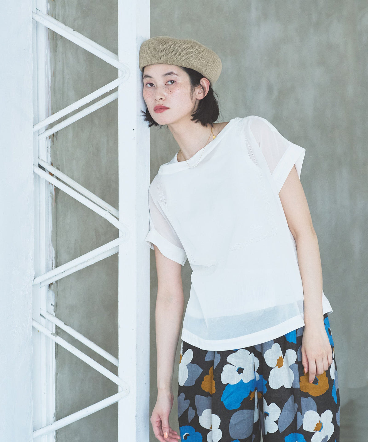 ソフトオーガンジーTシャツブラウス — LA MARINE FRANCAISE