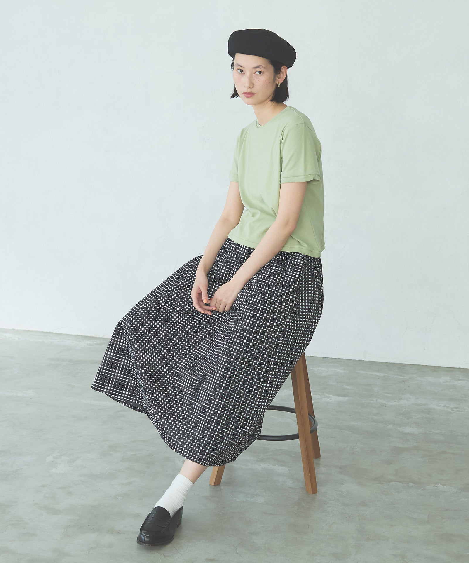 フライスフレアTシャツ
