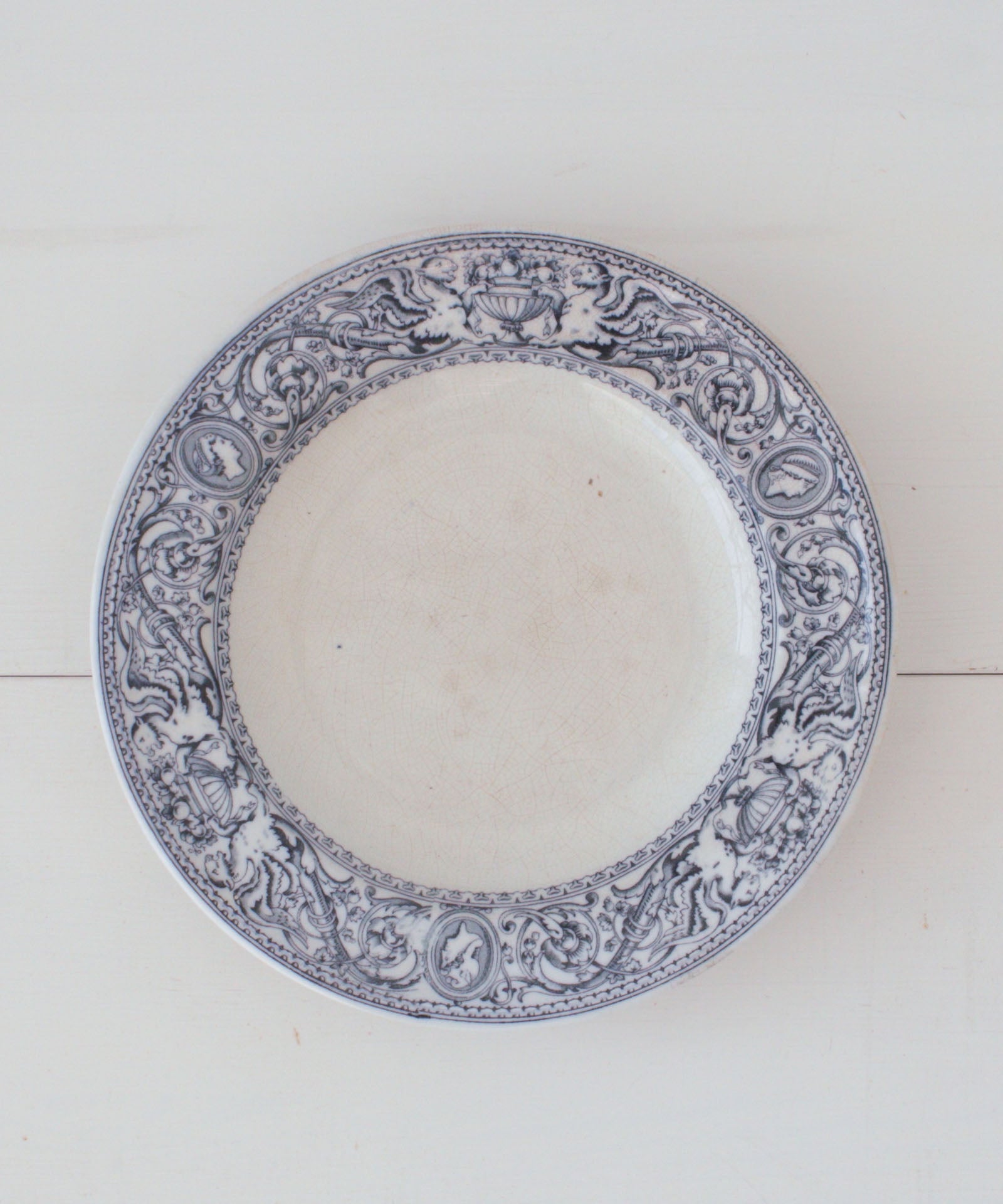 antique plate L