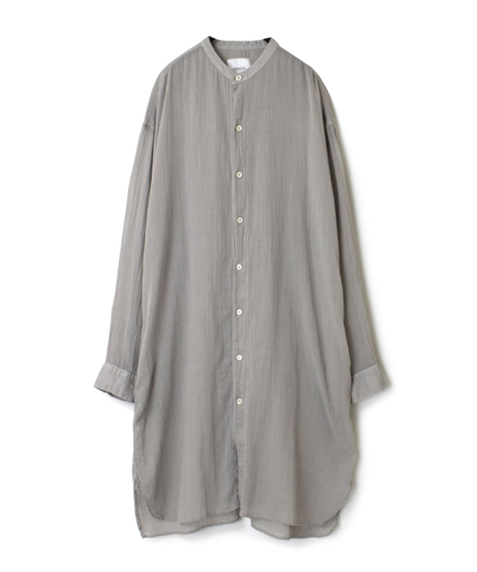 【ARMEN】60s SINGLE GAUZE UTILITY LONG SHIRT