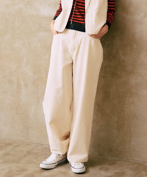 【タグ付き新品】LA MARINE FRANCAISE リネン ワイドパンツ リネンコットンタックパンツ — LA MARINE FRANCAISE