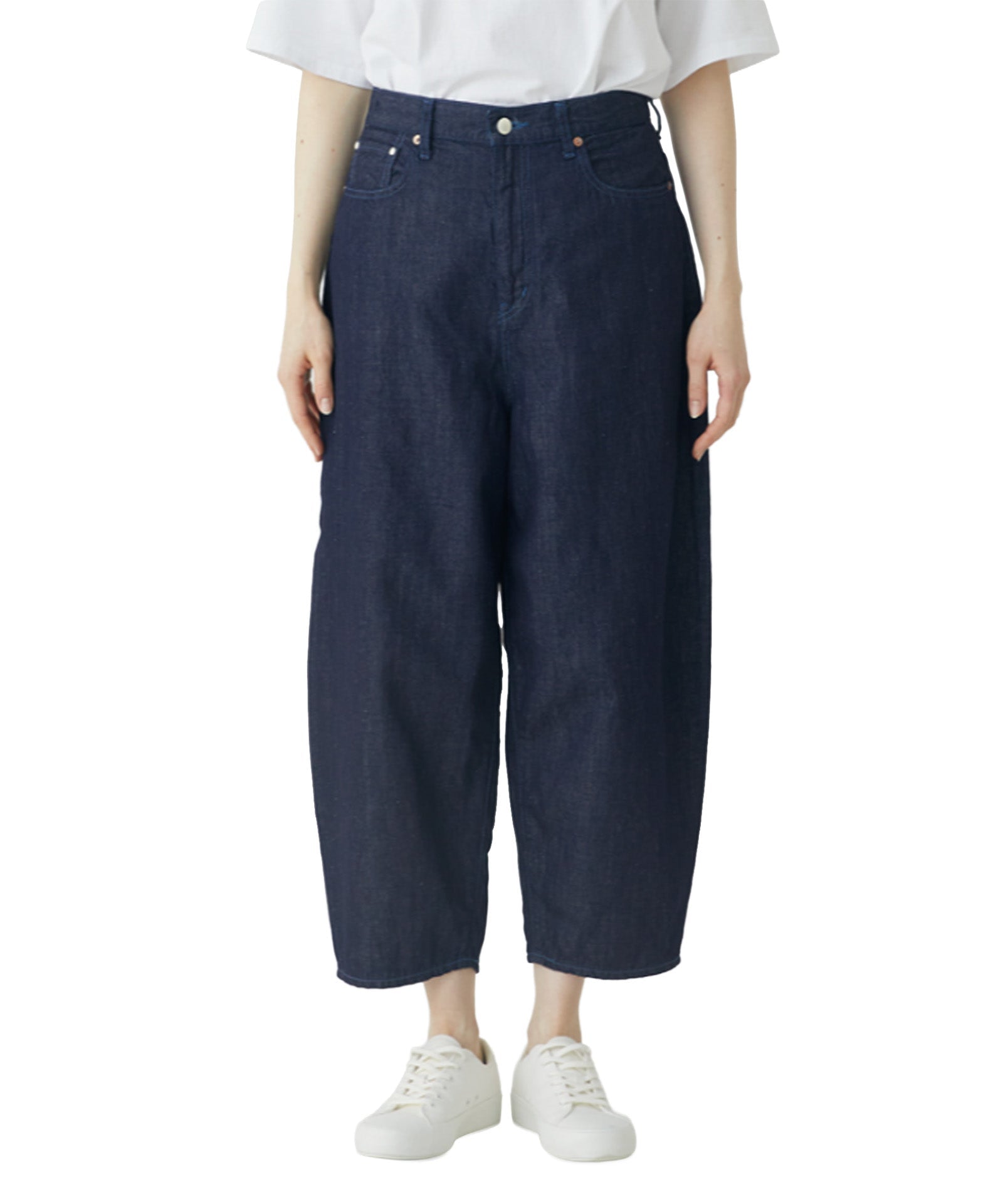 【caqu】FS-Linen barrel pants