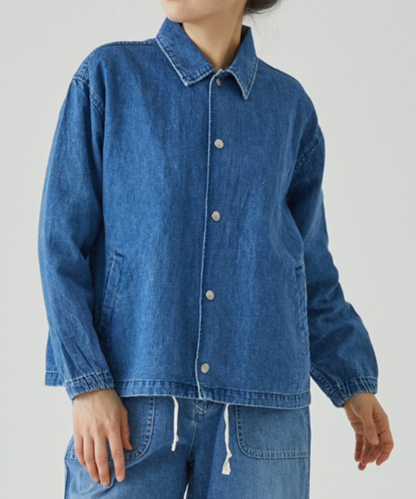 【caqu】linen coach JKT