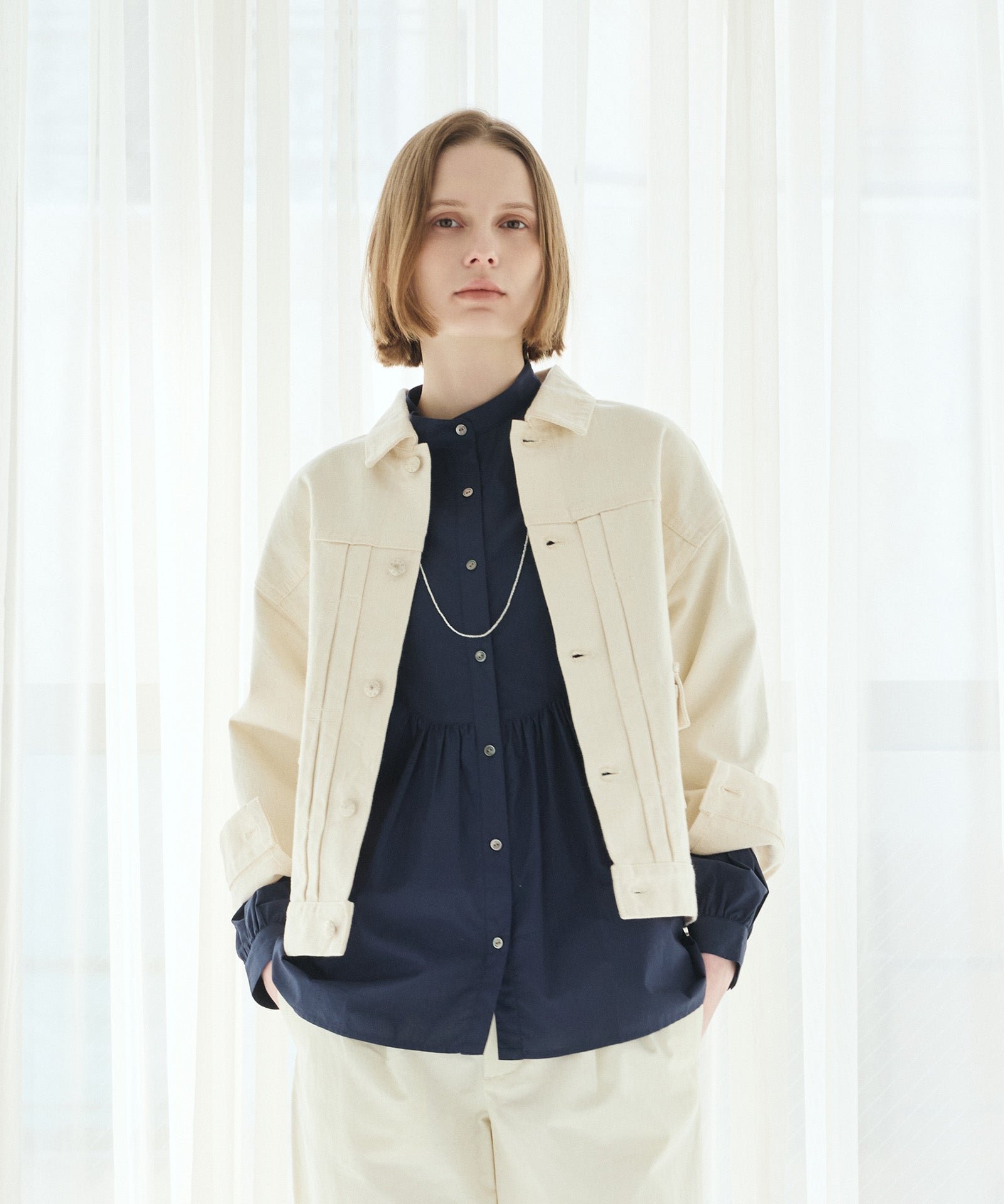 【caqu】modernJKT type2nd JKT(ecru)