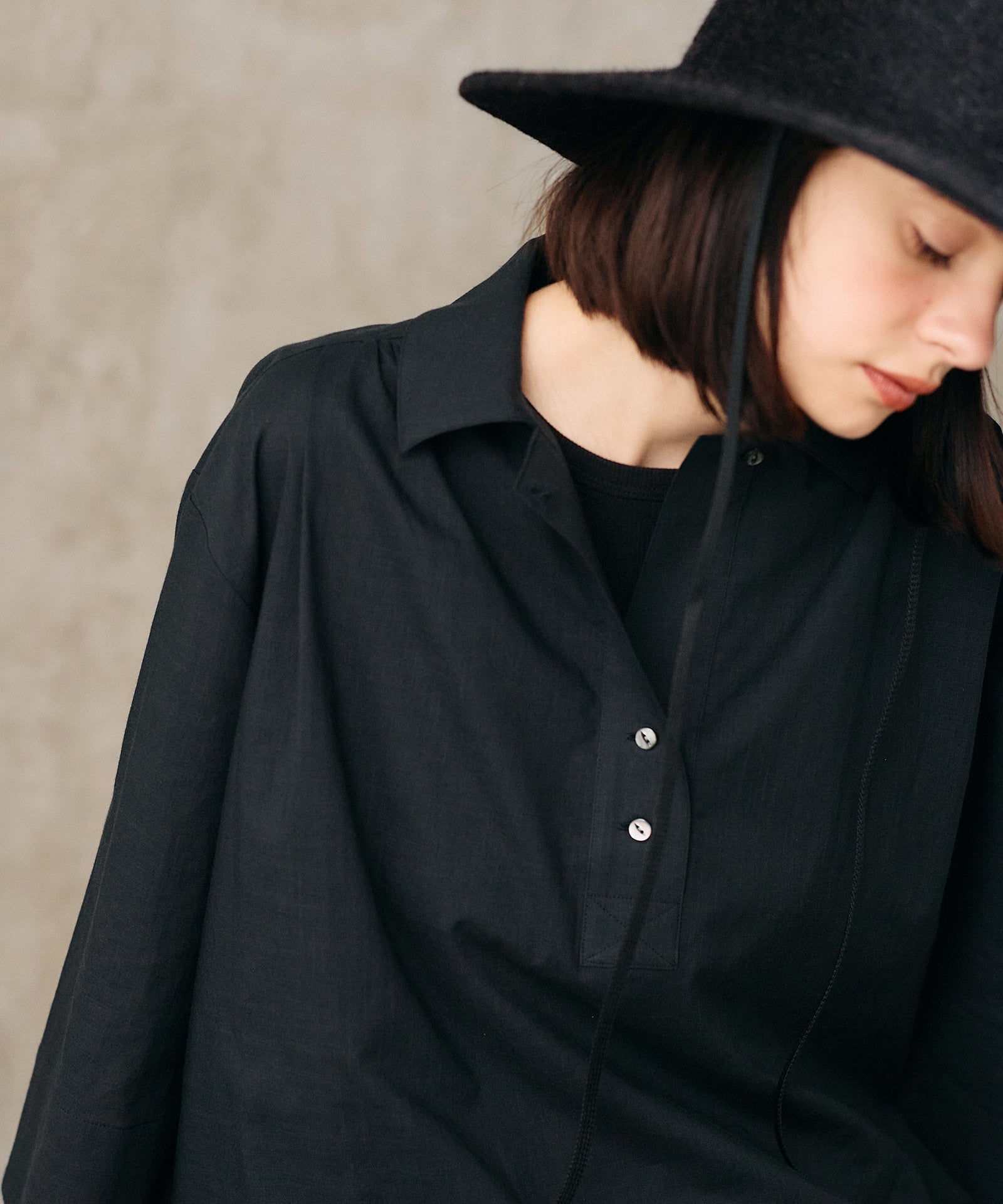 《予約》dot et noir スキッパーブラウス