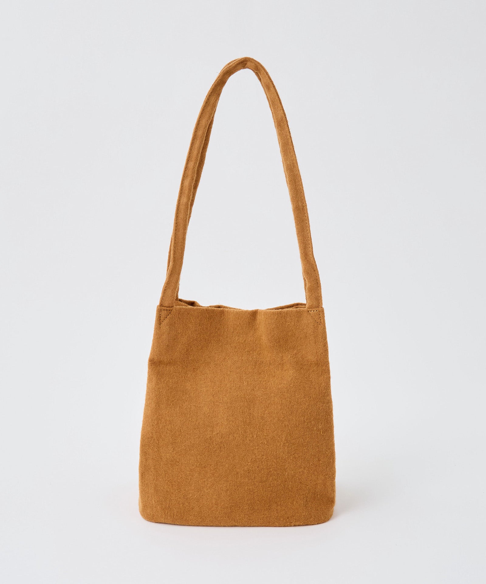 【 EARTH MADE 】BRUSHED LINEN THIN HANDLE MINI TOTE