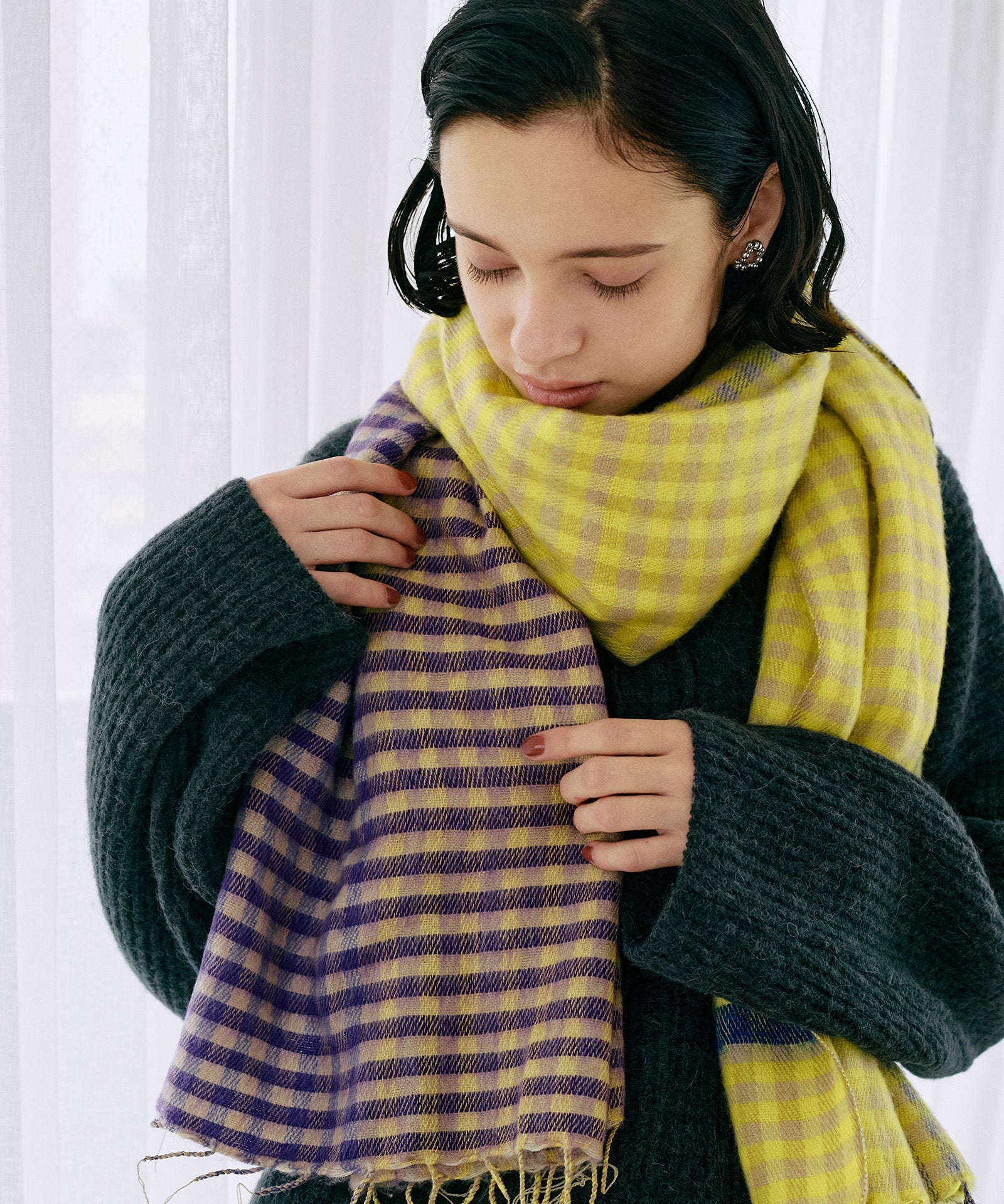 【hint　hint】チェックストール