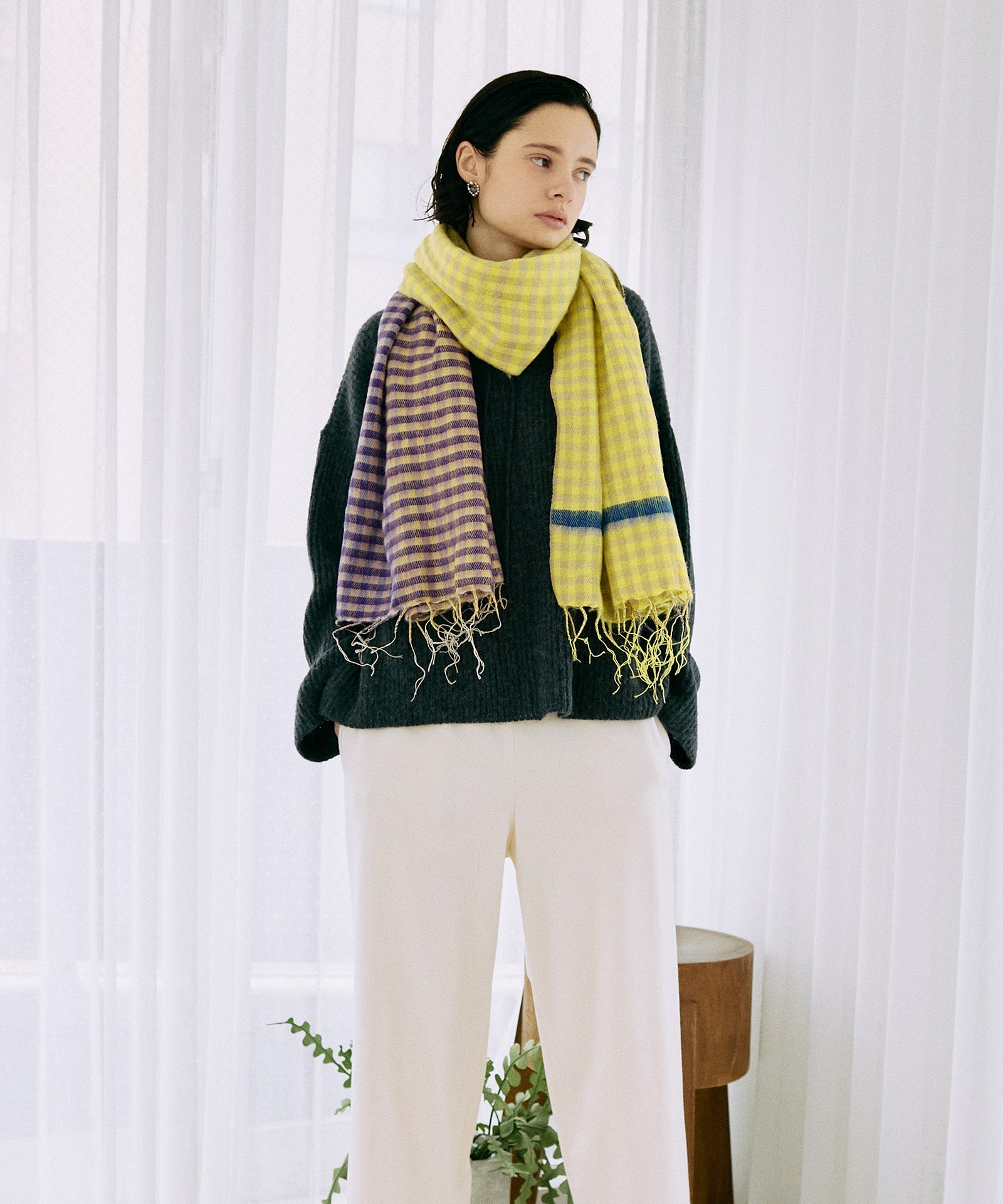 【hint　hint】チェックストール