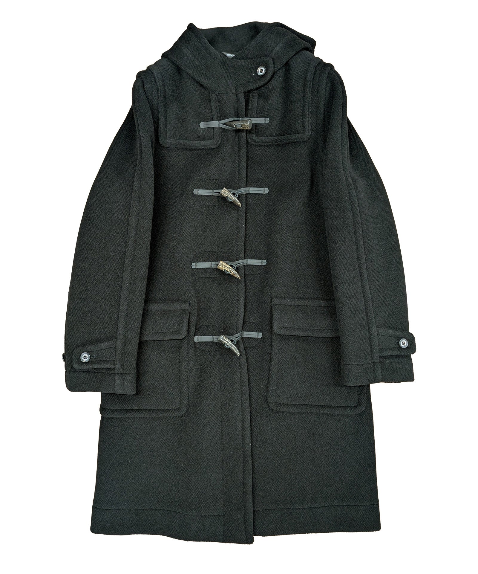 【INVERTERE/インバーティア】ウールヘリンボーンダッフルコート レギュラーフィット