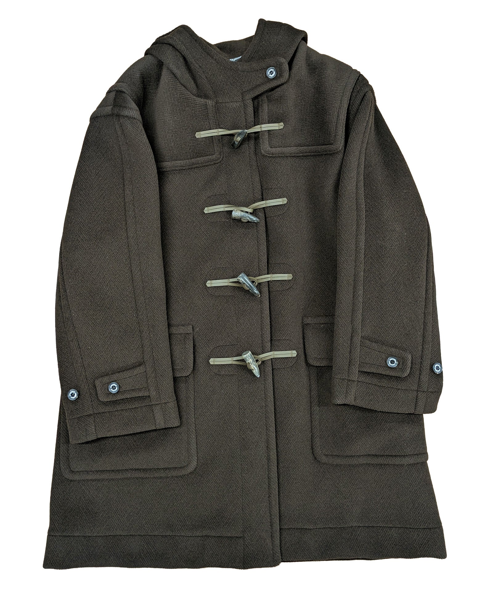 【INVERTERE/インバーティア】ウールヘリンボーンダッフルコート リラックスフィット