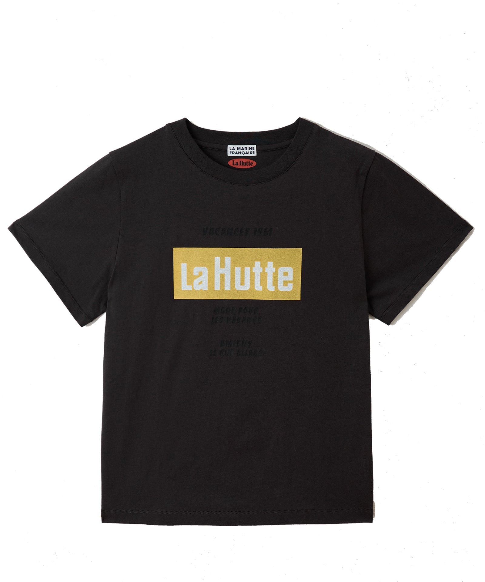 【LA HUTTE】18/-OE天竺ロゴプリントS/S TEE