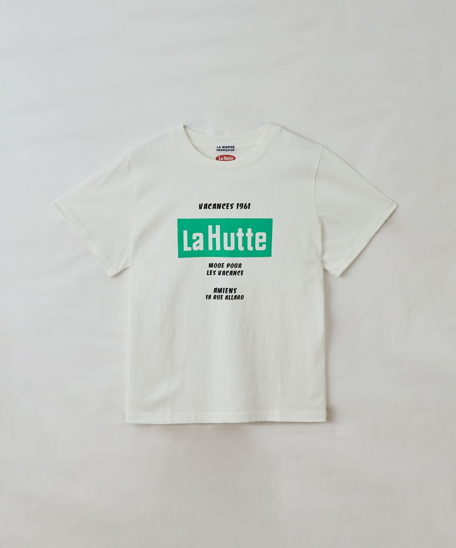 【LA HUTTE】18/-OE天竺ロゴプリントS/S TEE