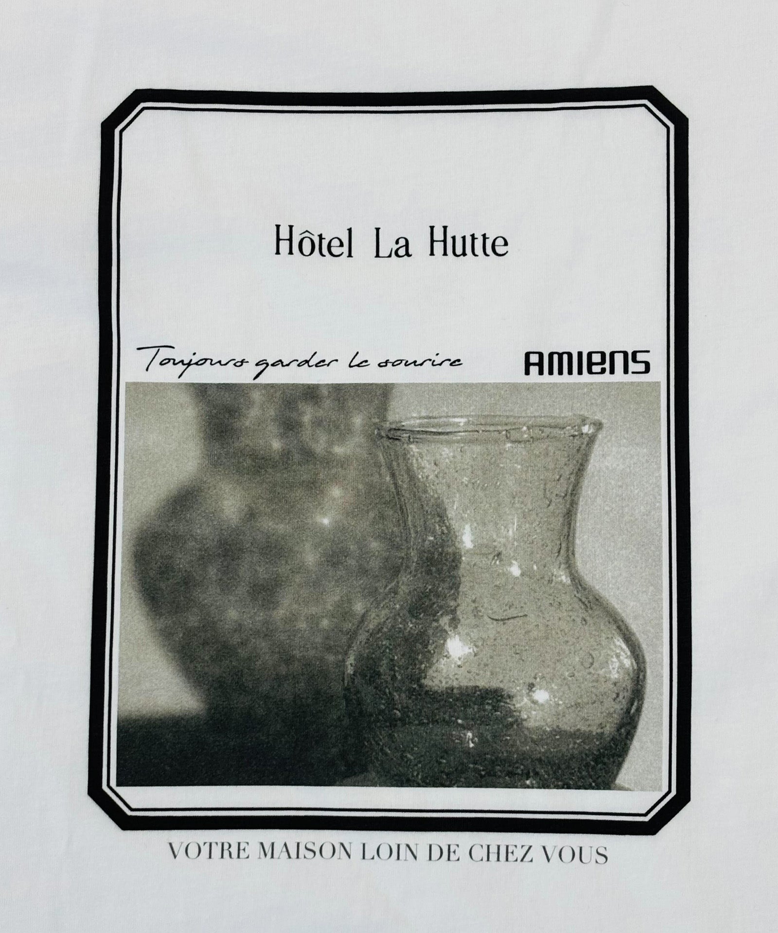 【LA HUTTE】26/-天竺ボトルプリントS/S TEE