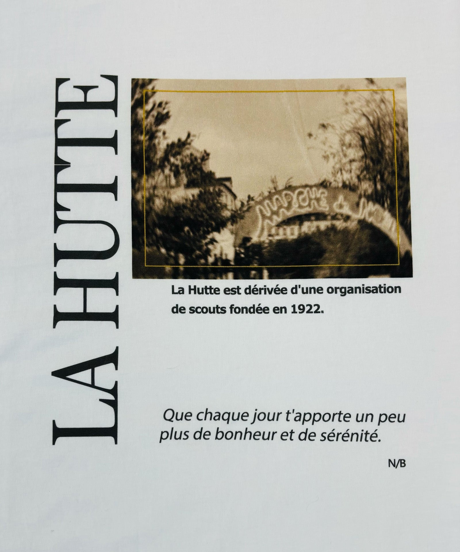 【LA HUTTE】26/-天竺フォトプリントS/S TEE