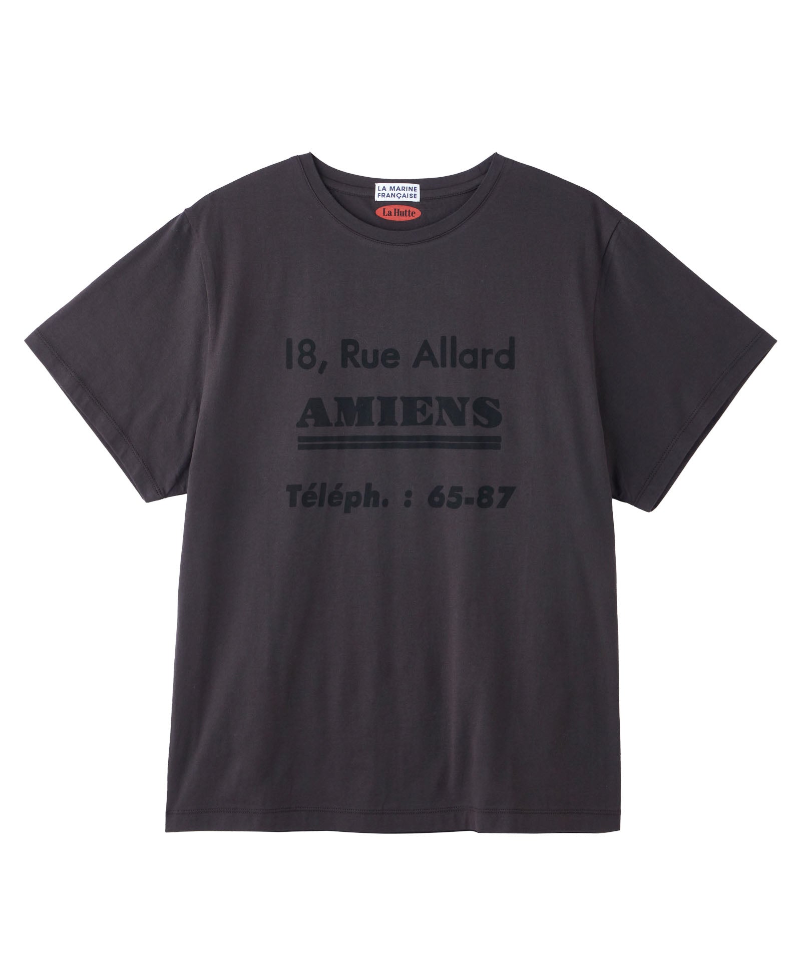 【LA HUTTE】アドレスプリントTシャツ