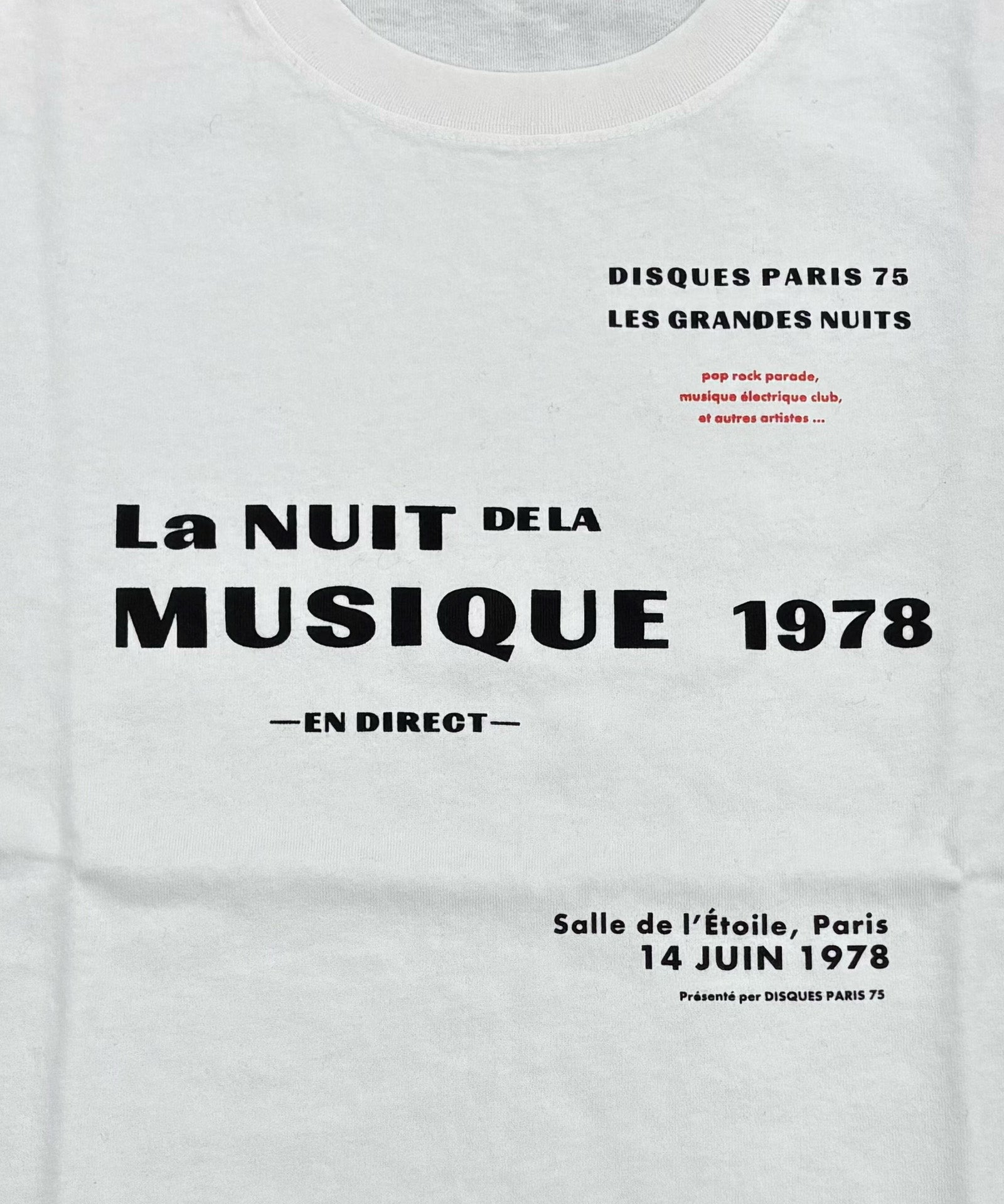 La NUIT DE LA MUSIQUE Tシャツ
