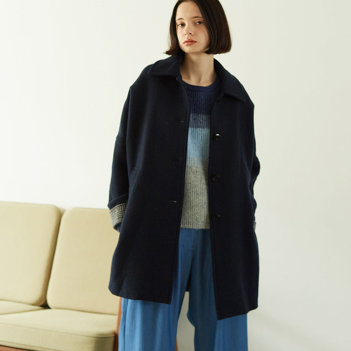 LA TORREリバーミドル丈コート — LA MARINE FRANCAISE