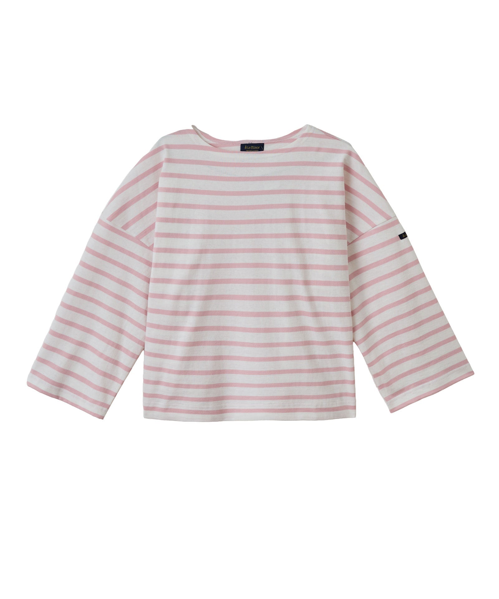 【Le Minor】8部袖ボーダーカットソー