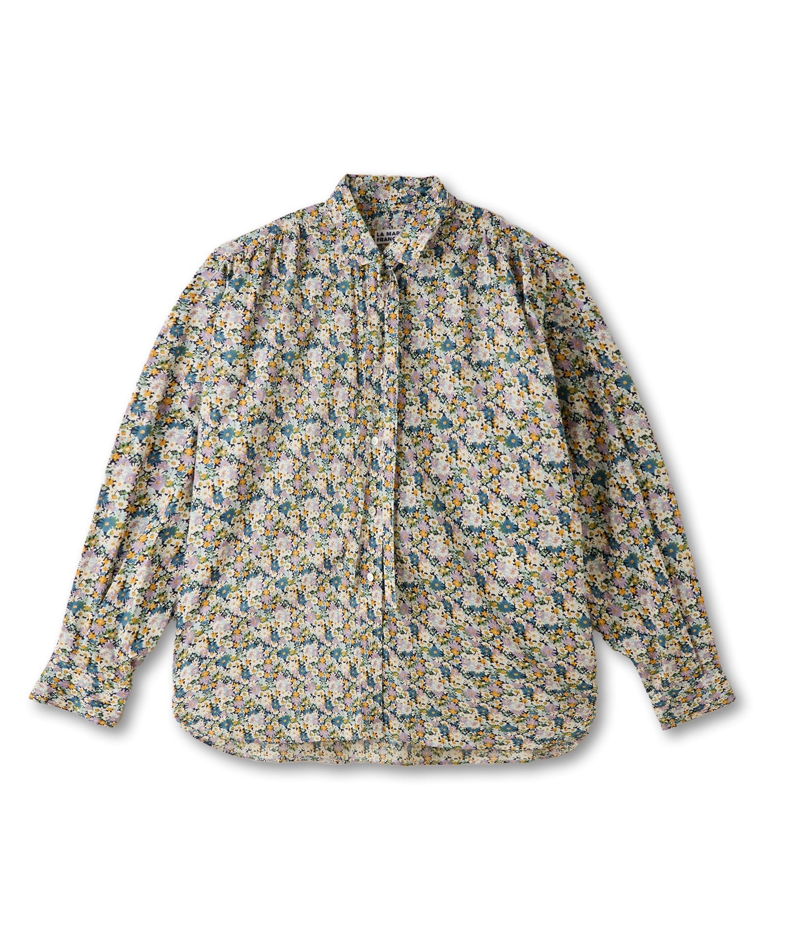 LIBERTYプリントボウタイシャツ