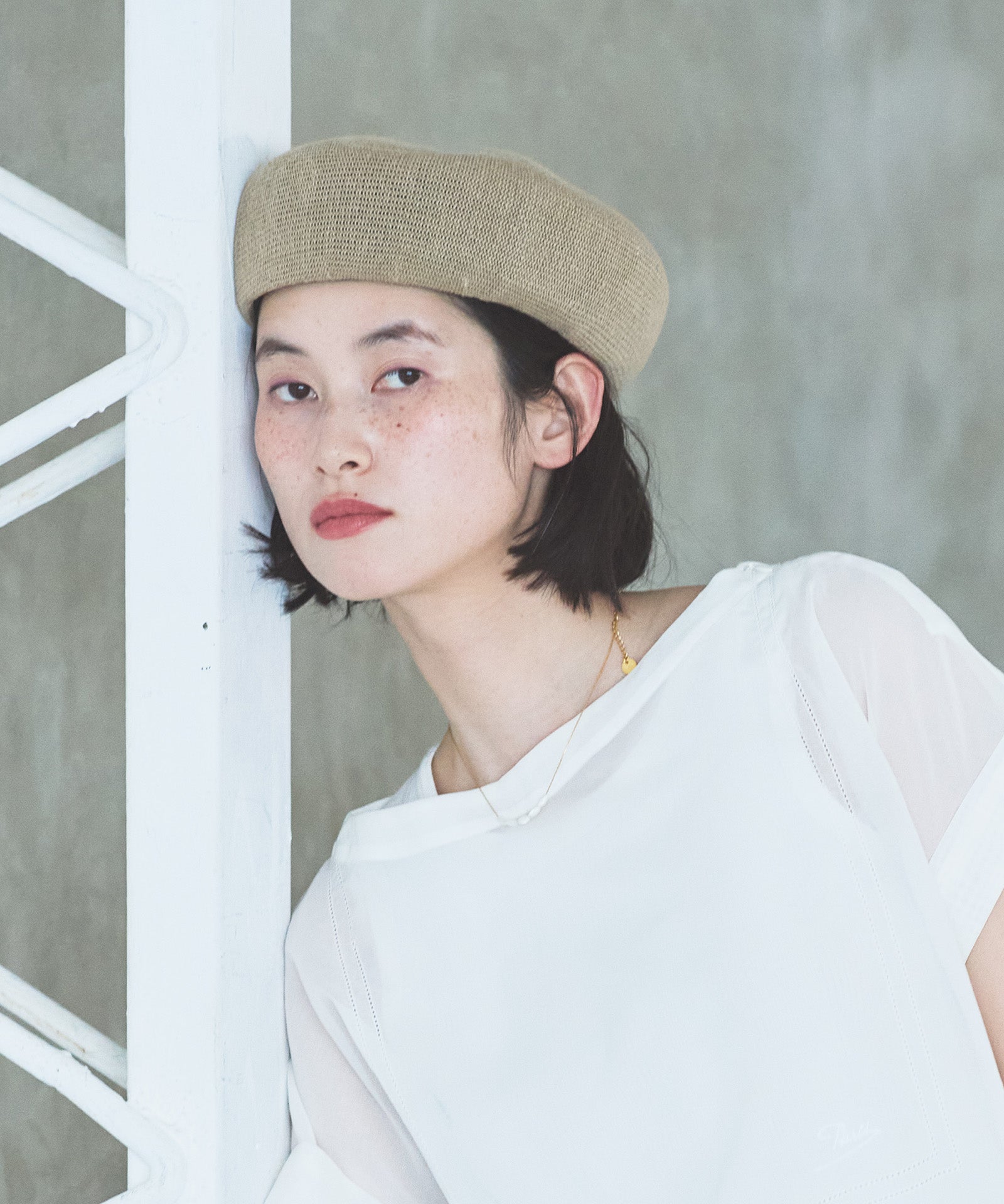 【odds】LINEN BASIC BERET