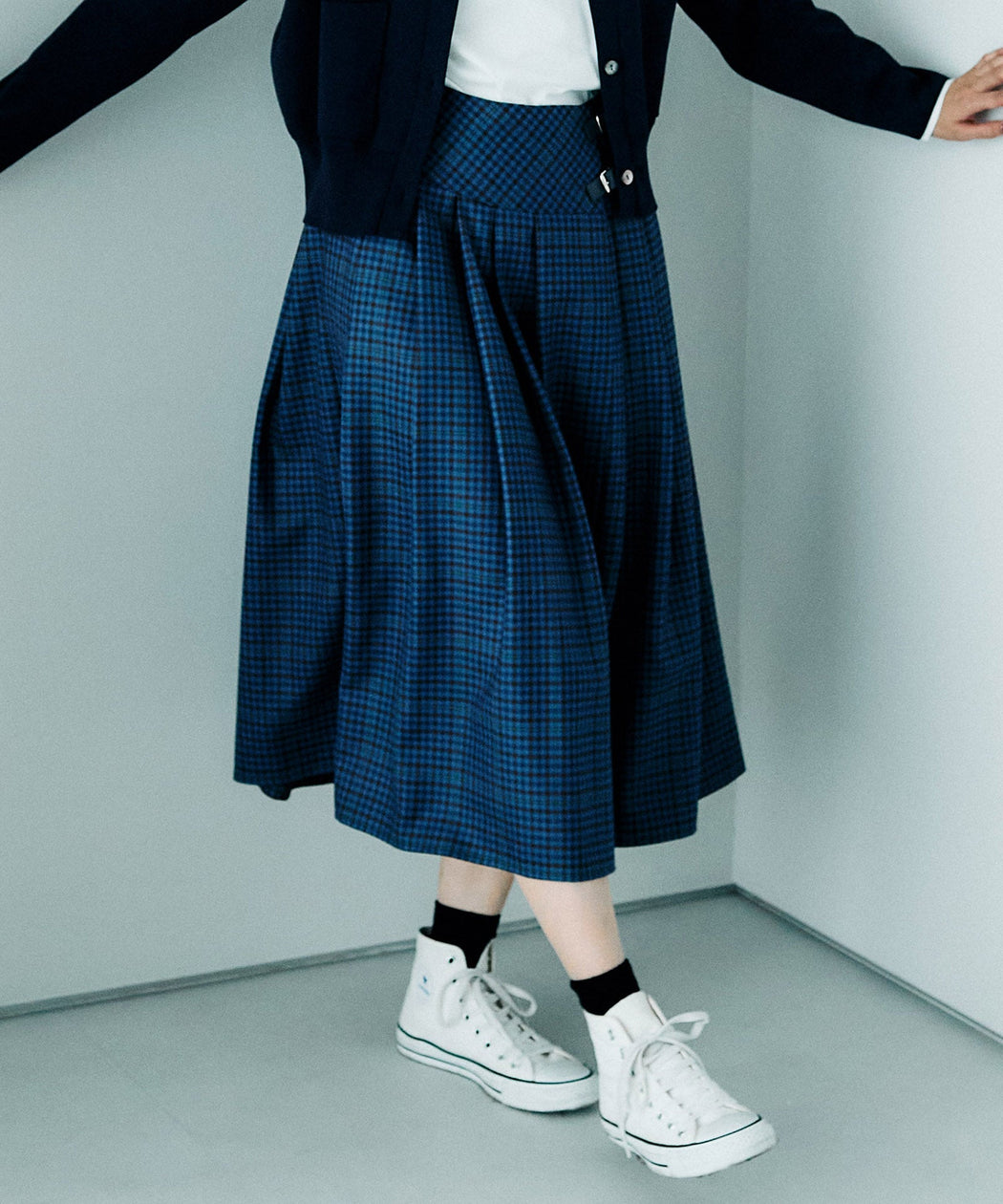 【O'Neil of Dublin】BASQUE SWING SKirt チェック