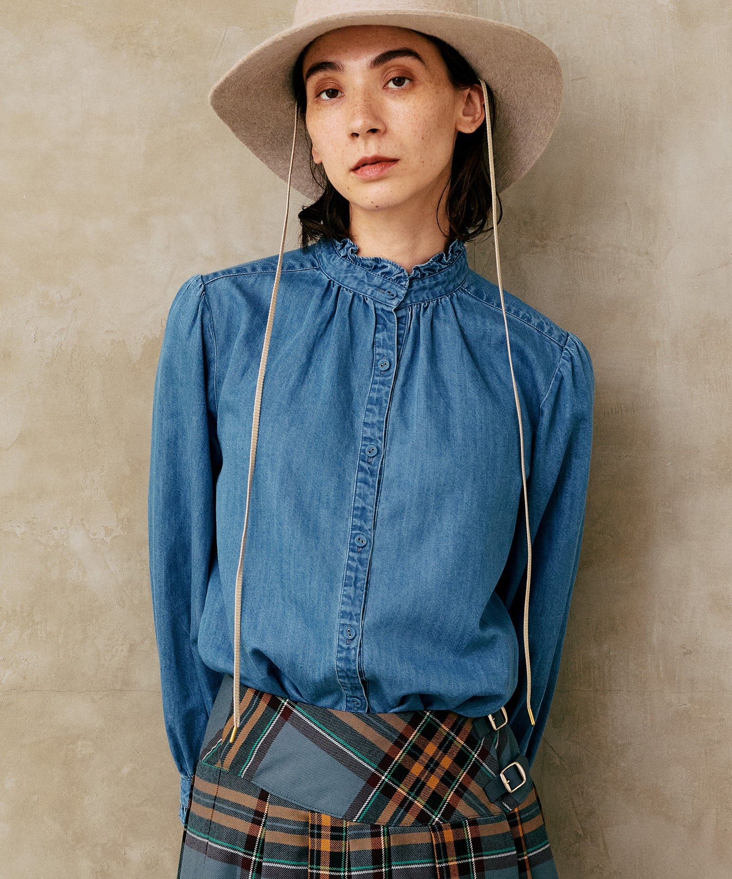 【O'Neil of Dublin】BASQUE SWING SKirt チェック