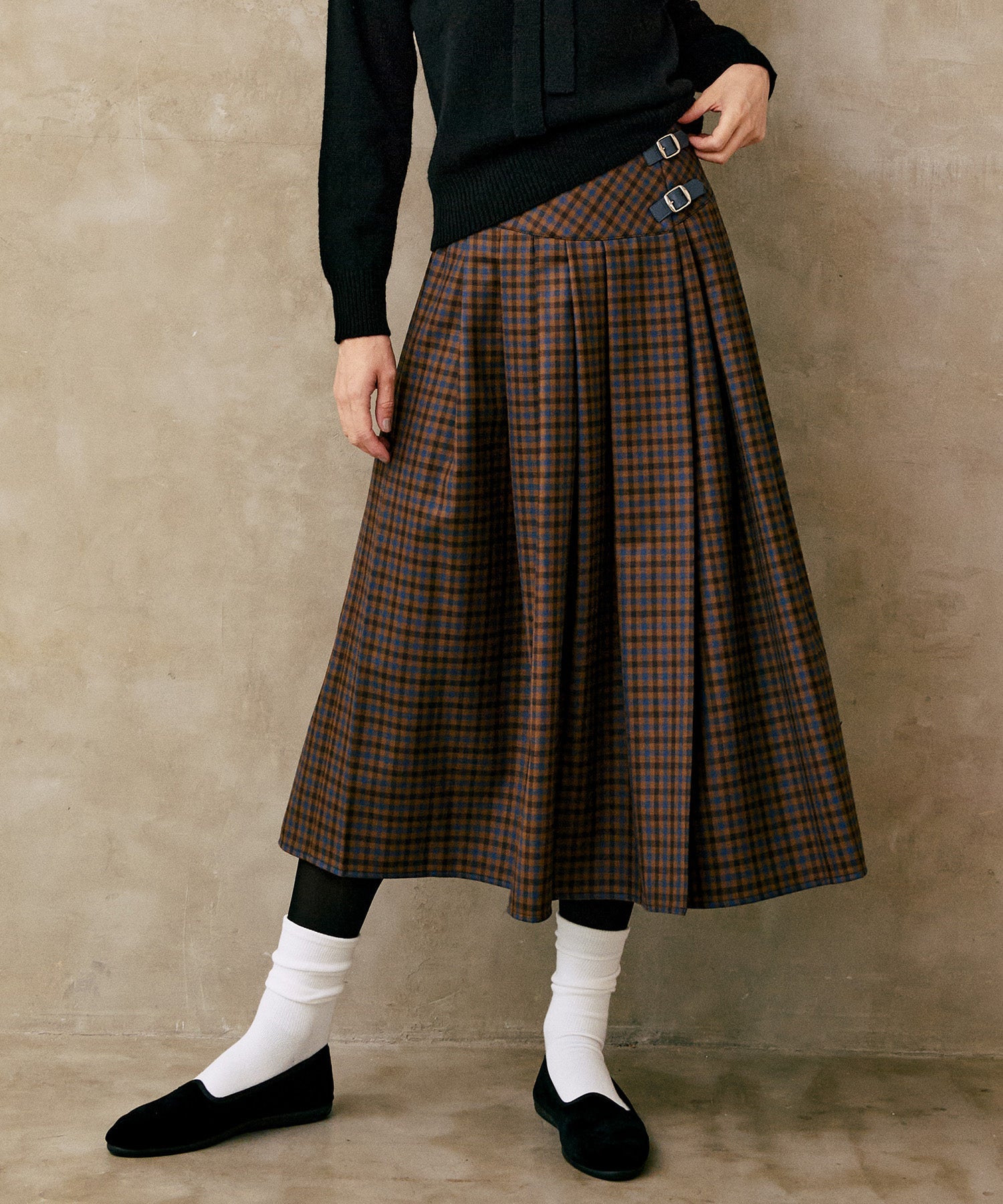 【O'Neil of Dublin】BASQUE SWING SKirt チェック