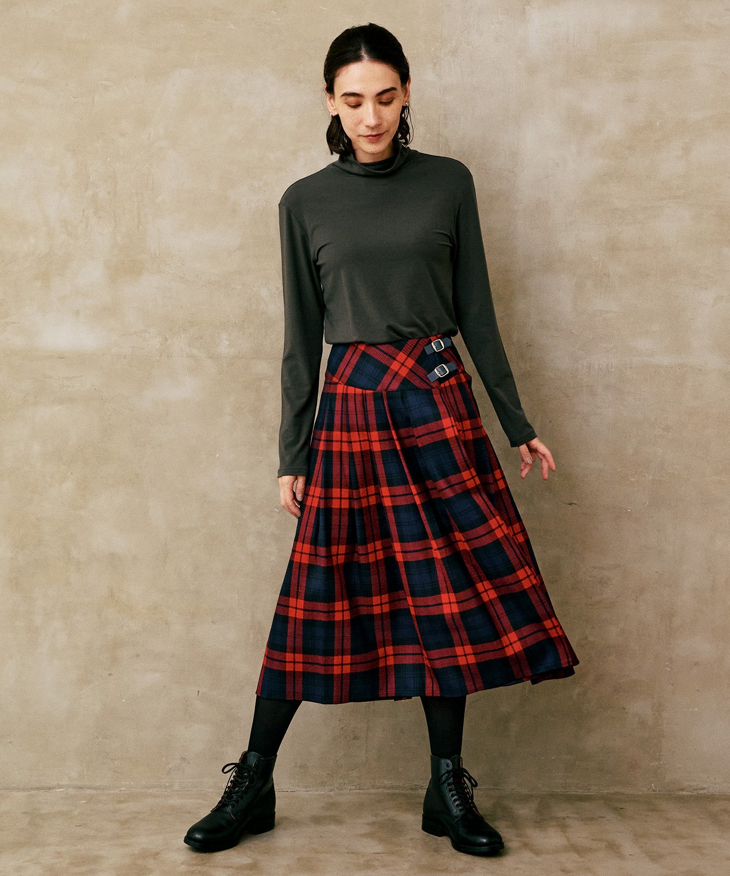 【O'Neil of Dublin】BASQUE SWING SKirt チェック